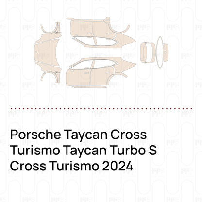 Pre-Cut PPF Porsche Taycan Cross Turismo Taycan Turbo S Cross Turismo 2024