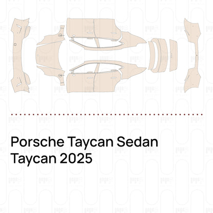 Pre-Cut PPF Porsche Taycan Sedan Taycan 2025