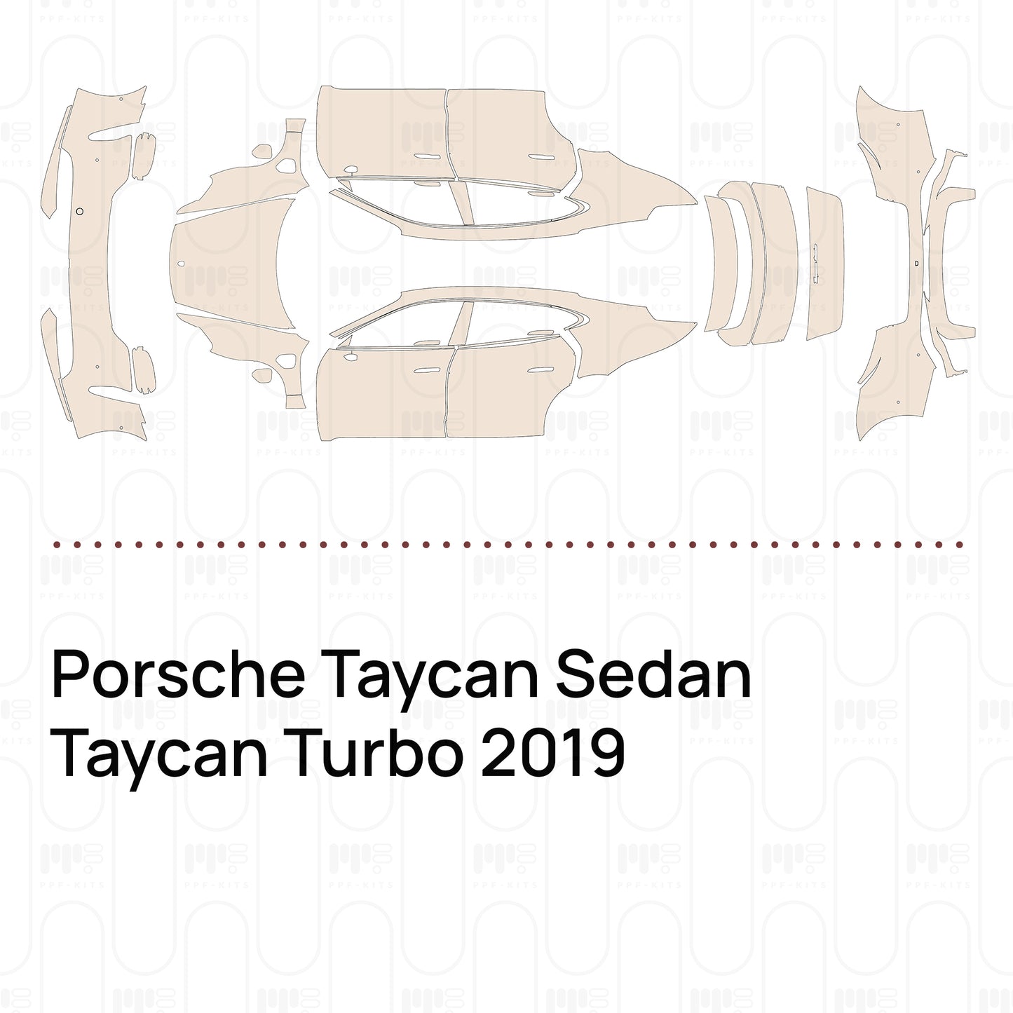 Pre-Cut PPF Porsche Taycan Sedan Taycan Turbo 2019