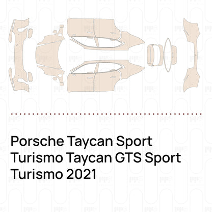Pre-Cut PPF Porsche Taycan Sport Turismo Taycan GTS Sport Turismo 2021