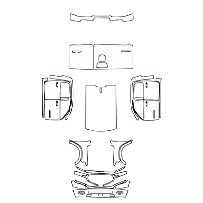 Pre-Cut PPF RAM Trucks 1500 Crew Cab Limited Longhorn 2020 - PPF-Kits