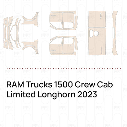 Pre-Cut PPF RAM Trucks 1500 Crew Cab Limited Longhorn 2023