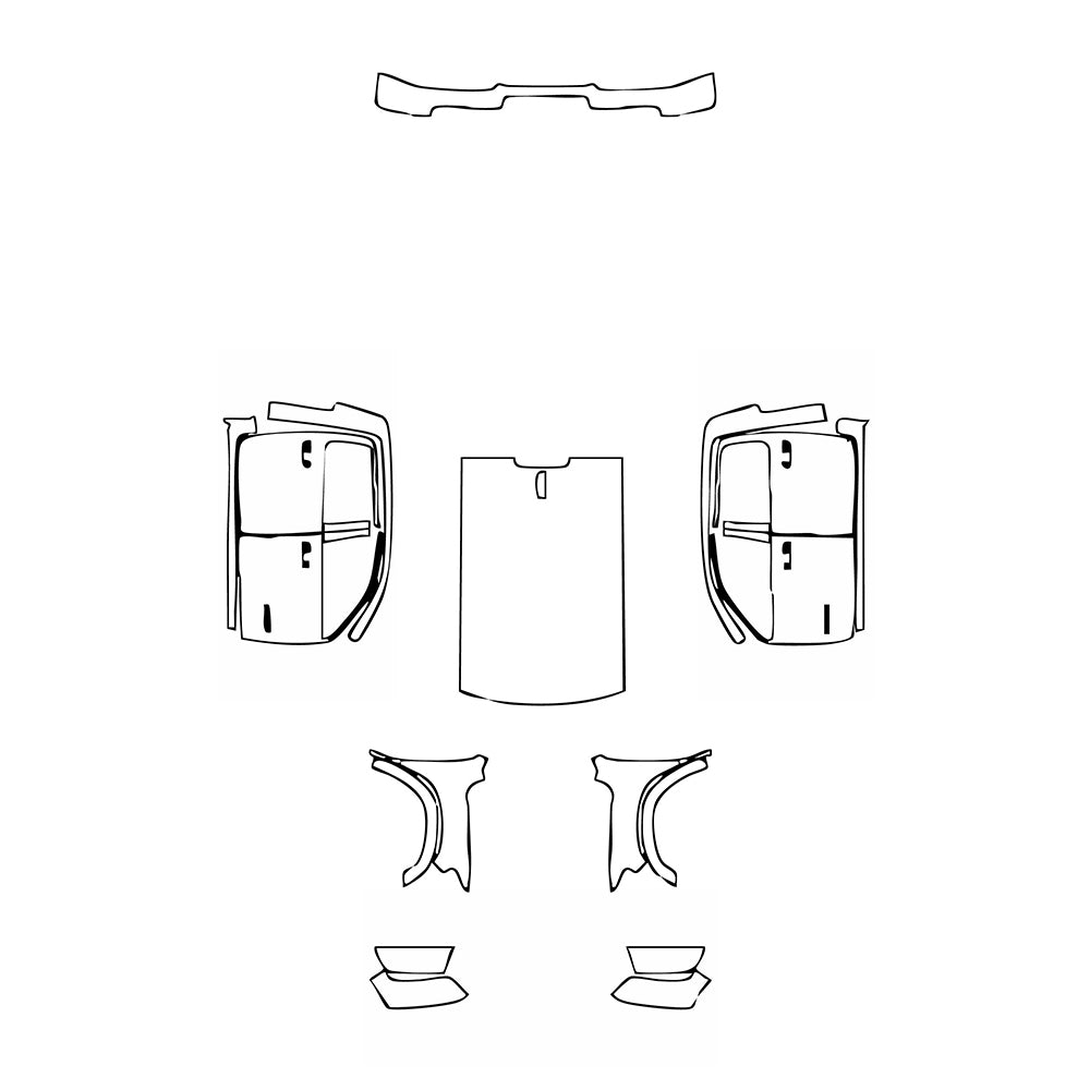 Pre-Cut PPF RAM Trucks 1500 Crew Cab Rebel 2021 - PPF-Kits