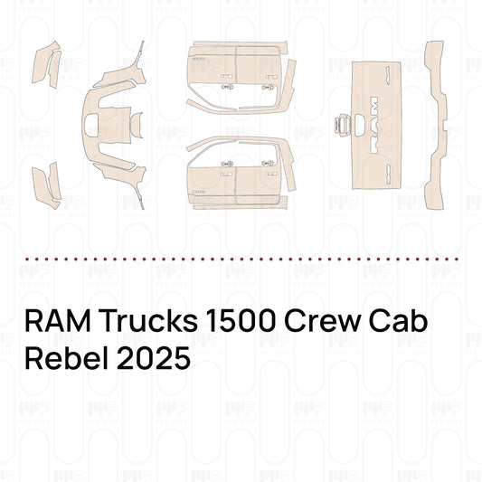 RAM Trucks 1500 Crew Cab Rebel 2025 – Pellicola protettiva PPF pretagliata