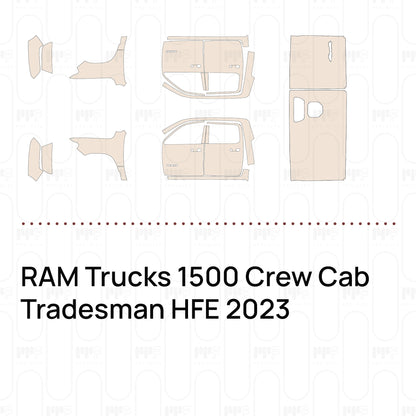 Pre-Cut PPF RAM Trucks 1500 Crew Cab Tradesman HFE 2023
