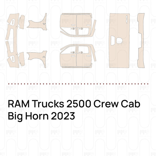 RAM Trucks 2500 Crew Cab Big Horn 2023 – Pellicola protettiva PPF pretagliata