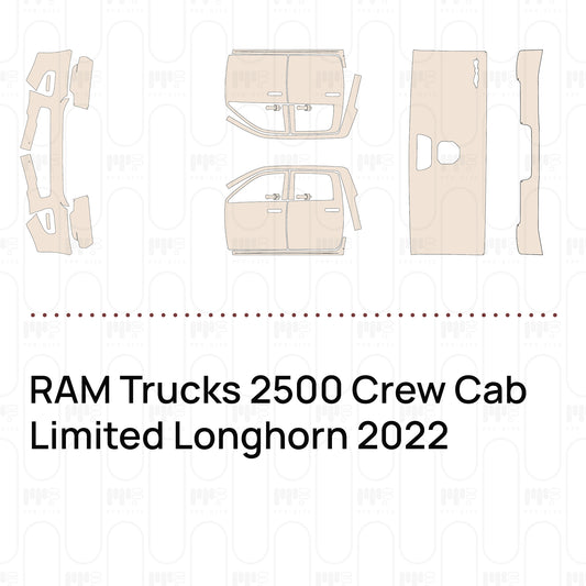 RAM Trucks 2500 Crew Cab Limited Longhorn 2022 – Pellicola protettiva PPF pretagliata
