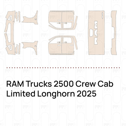 Pre-Cut PPF RAM Trucks 2500 Crew Cab Limited Longhorn 2025
