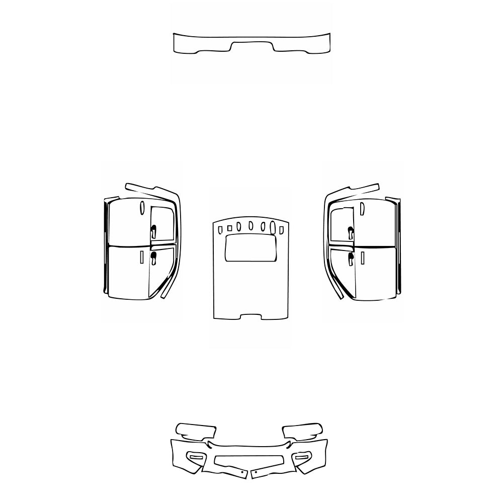 Pre-Cut PPF RAM Trucks 2500 Crew Cab Power Wagon 2021 - PPF-Kits