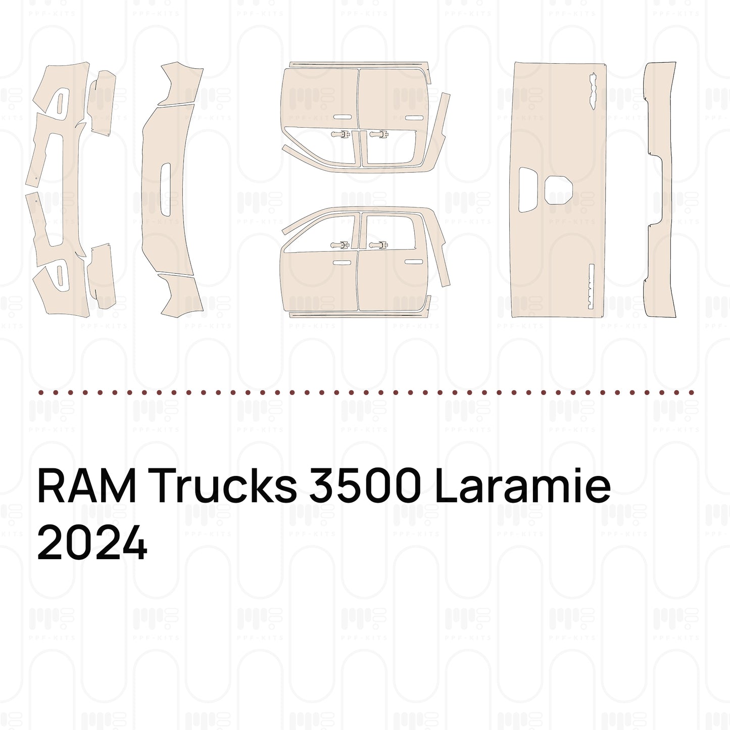 Pre-Cut PPF RAM Trucks 3500 Laramie 2024