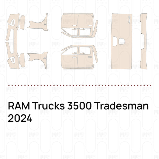 RAM Trucks 3500 Tradesman 2024 – Pellicola protettiva PPF pretagliata