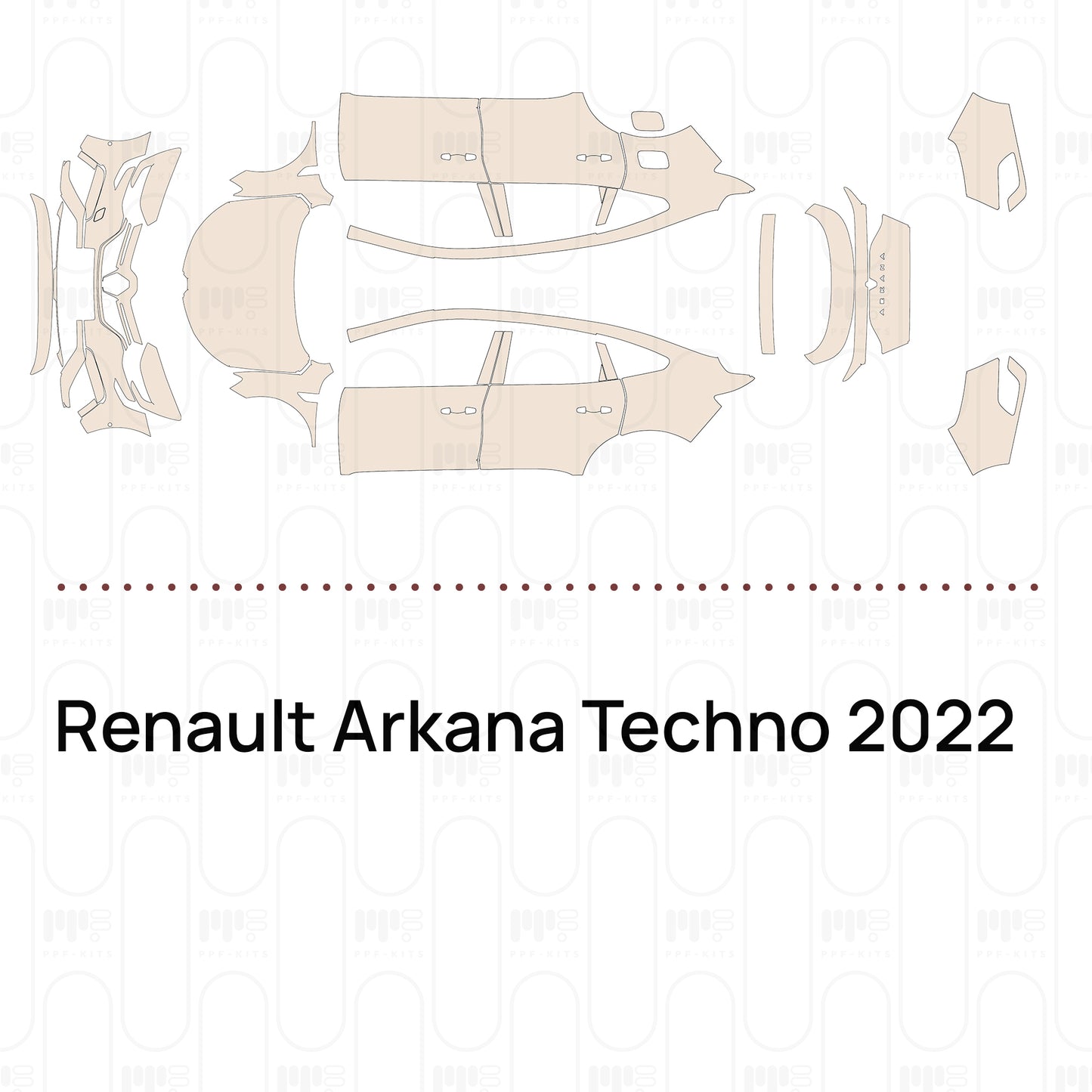 Pre-Cut PPF Renault Arkana Techno 2022
