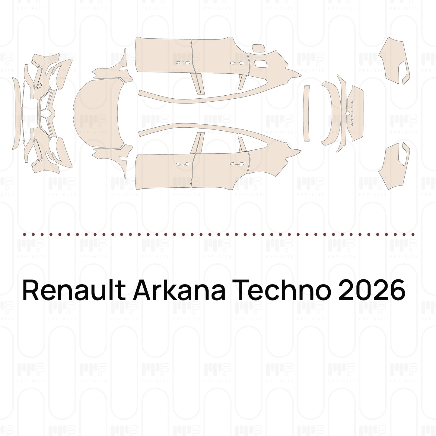 Pre-Cut PPF Renault Arkana Techno 2026