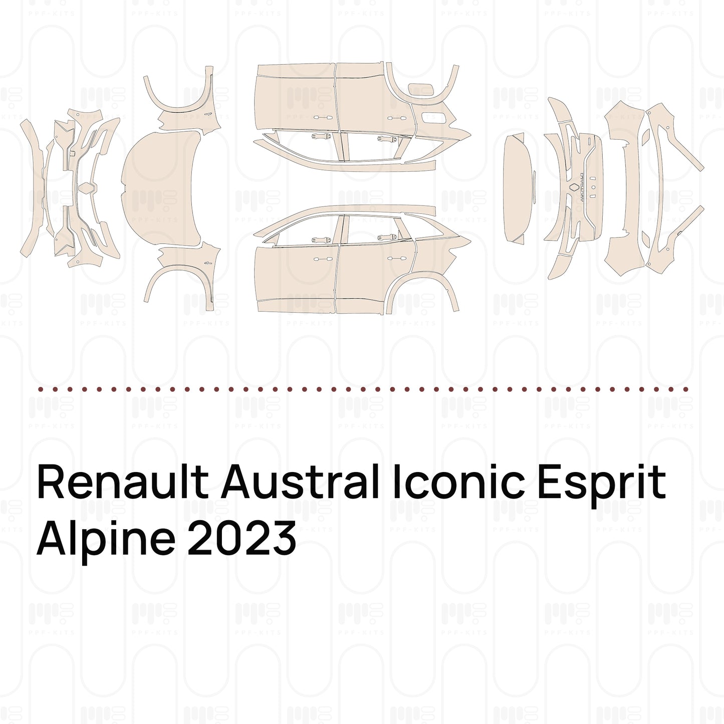 Pre-Cut PPF Renault Austral Iconic Esprit Alpine 2023