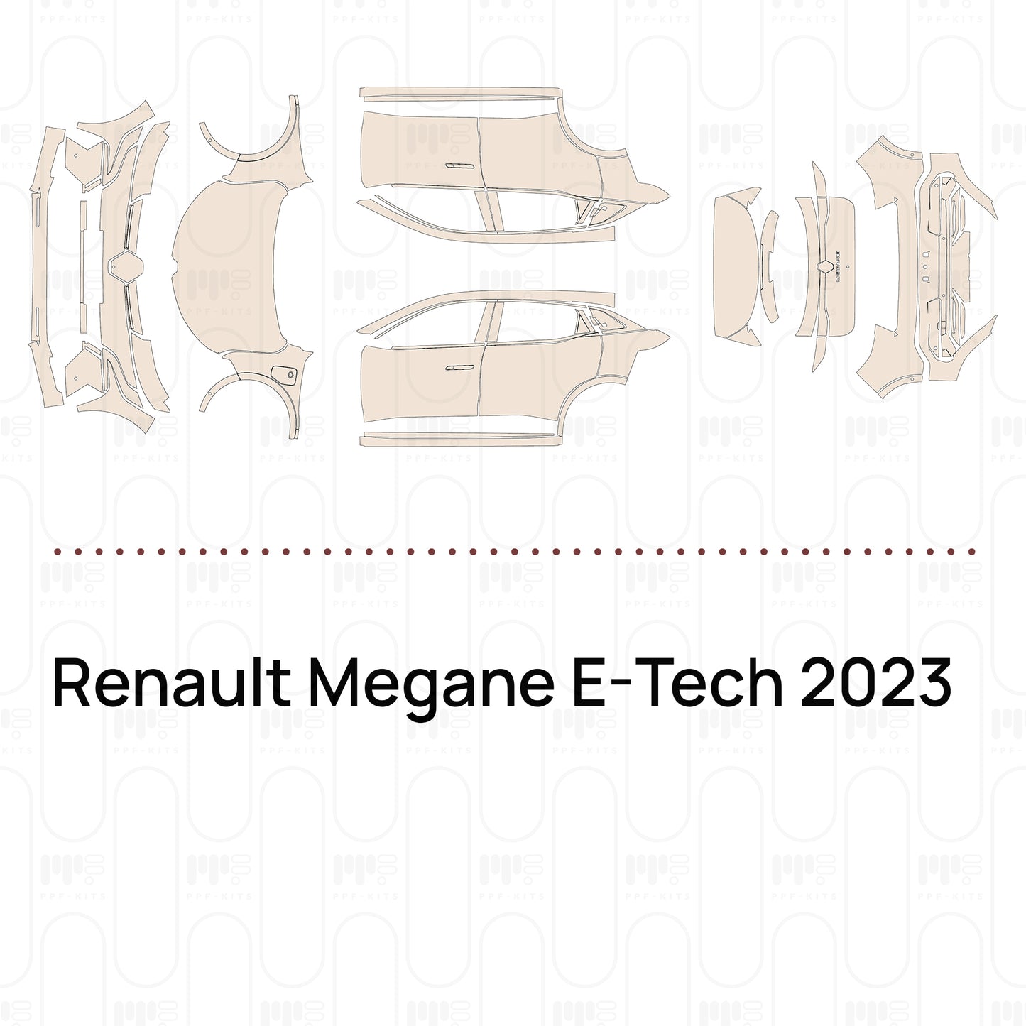 Pre-Cut PPF Renault Megane E-Tech 2023