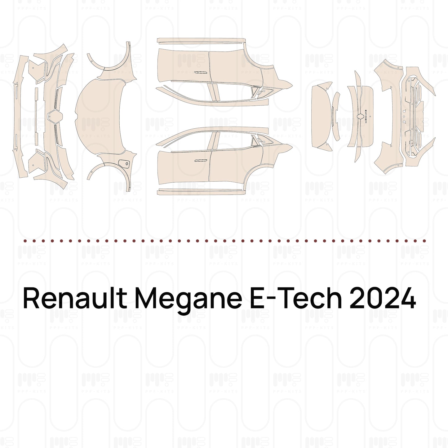 Pre-Cut PPF Renault Megane E-Tech 2024
