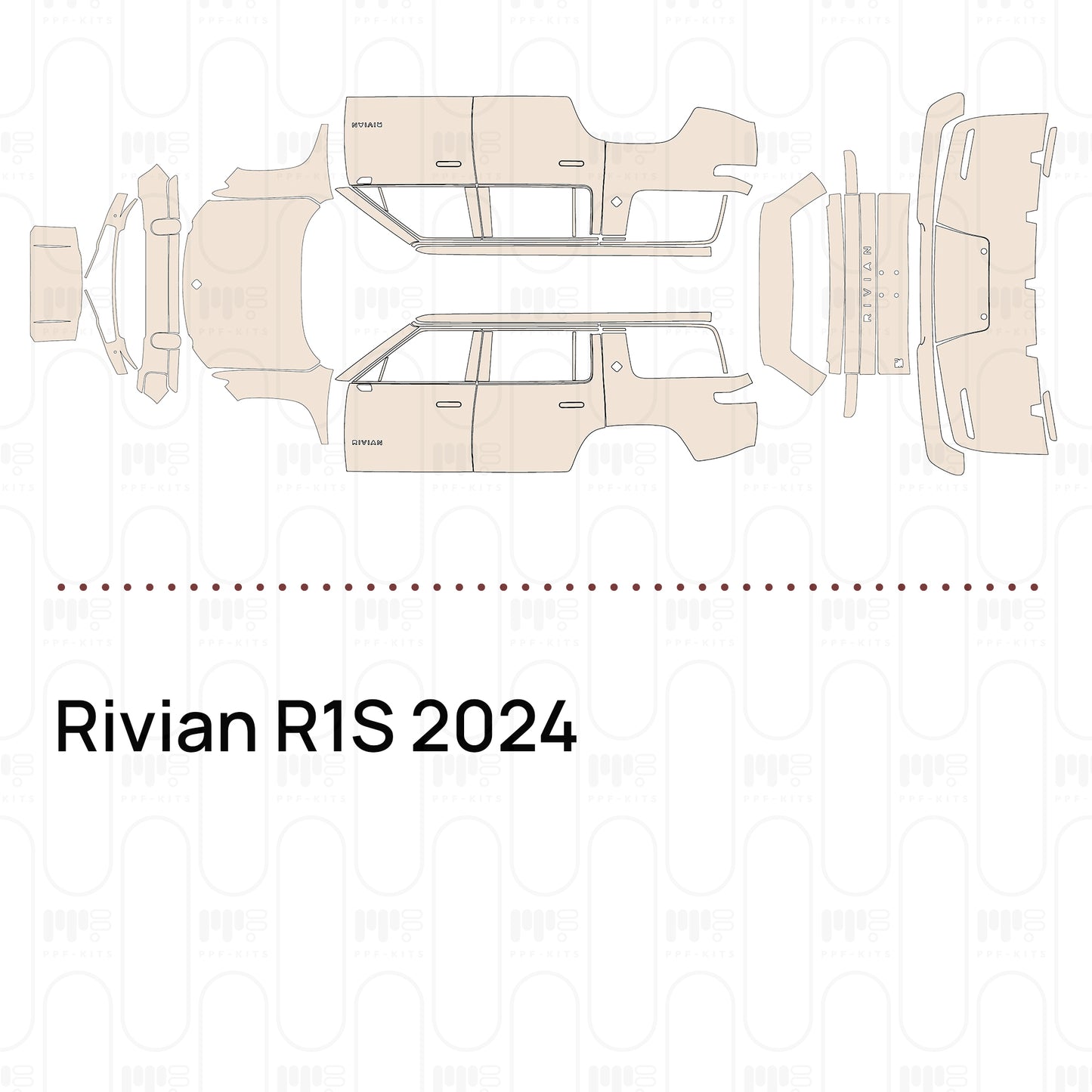 Pre-Cut PPF Rivian R1S 2024