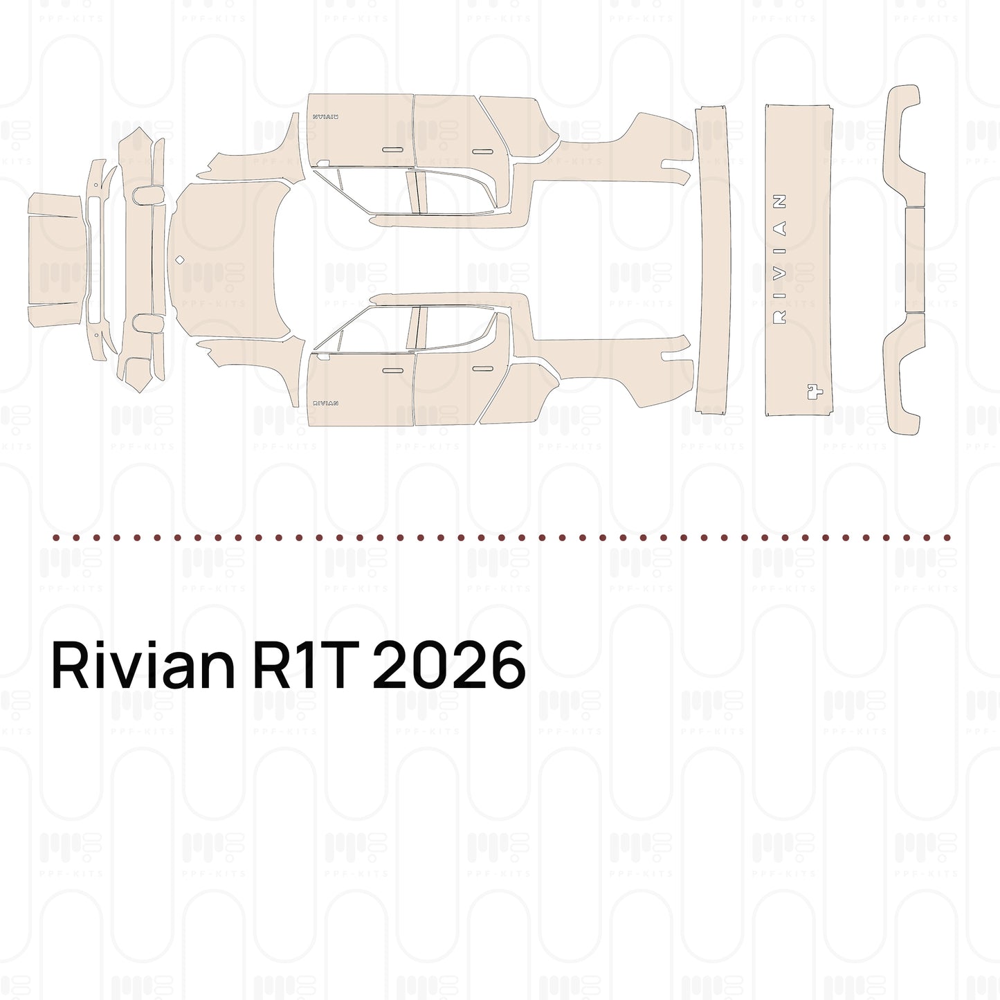Pre-Cut PPF Rivian R1T 2026