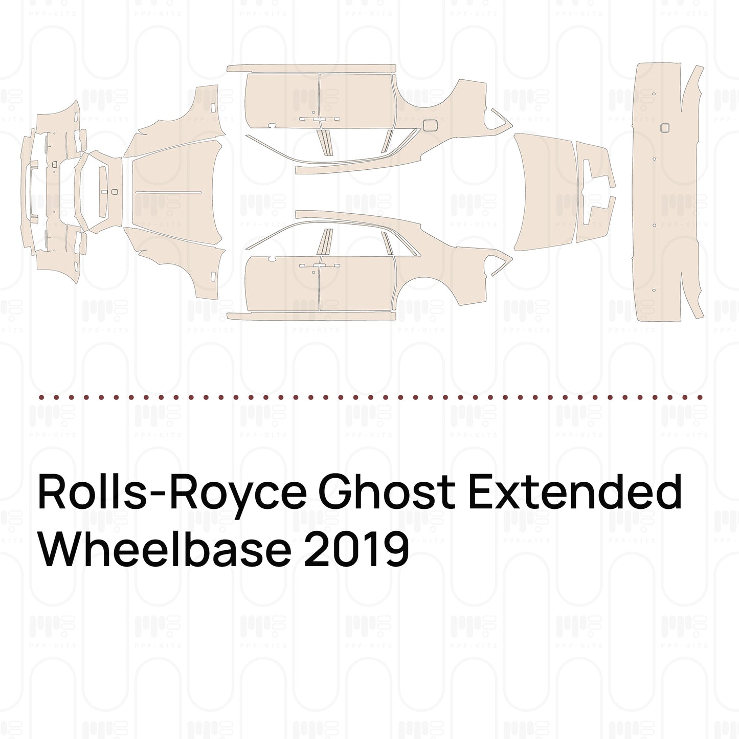 Pre-Cut PPF Rolls-Royce Ghost Extended Wheelbase 2019