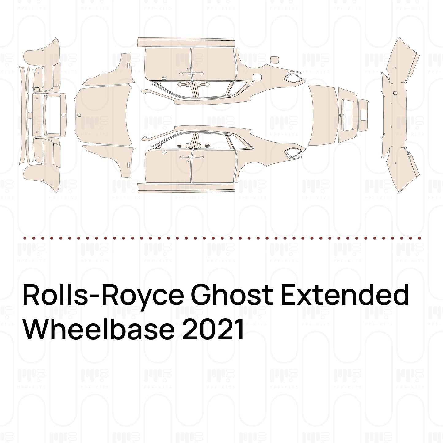 Pre-Cut PPF Rolls-Royce Ghost Extended Wheelbase 2021