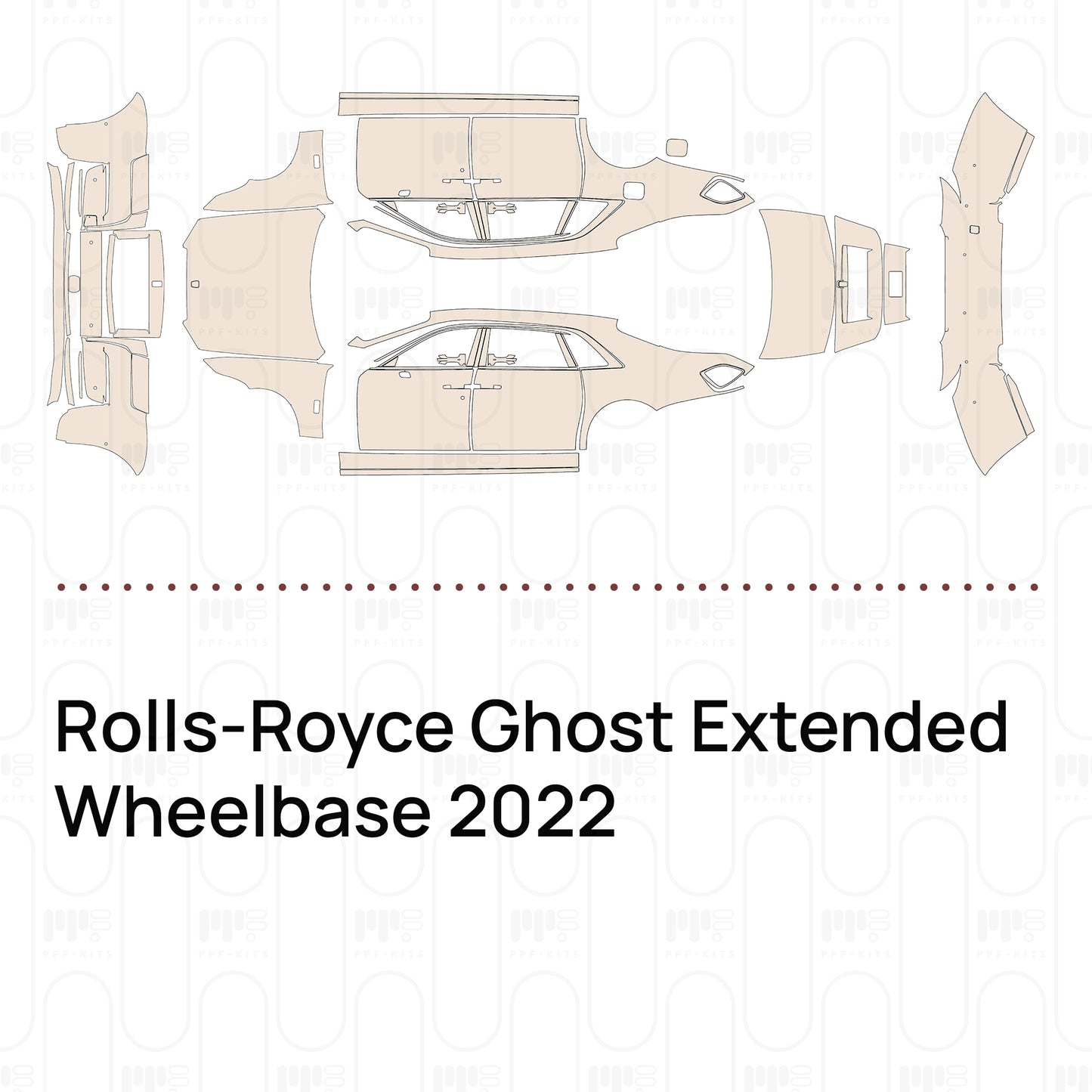 Pre-Cut PPF Rolls-Royce Ghost Extended Wheelbase 2022