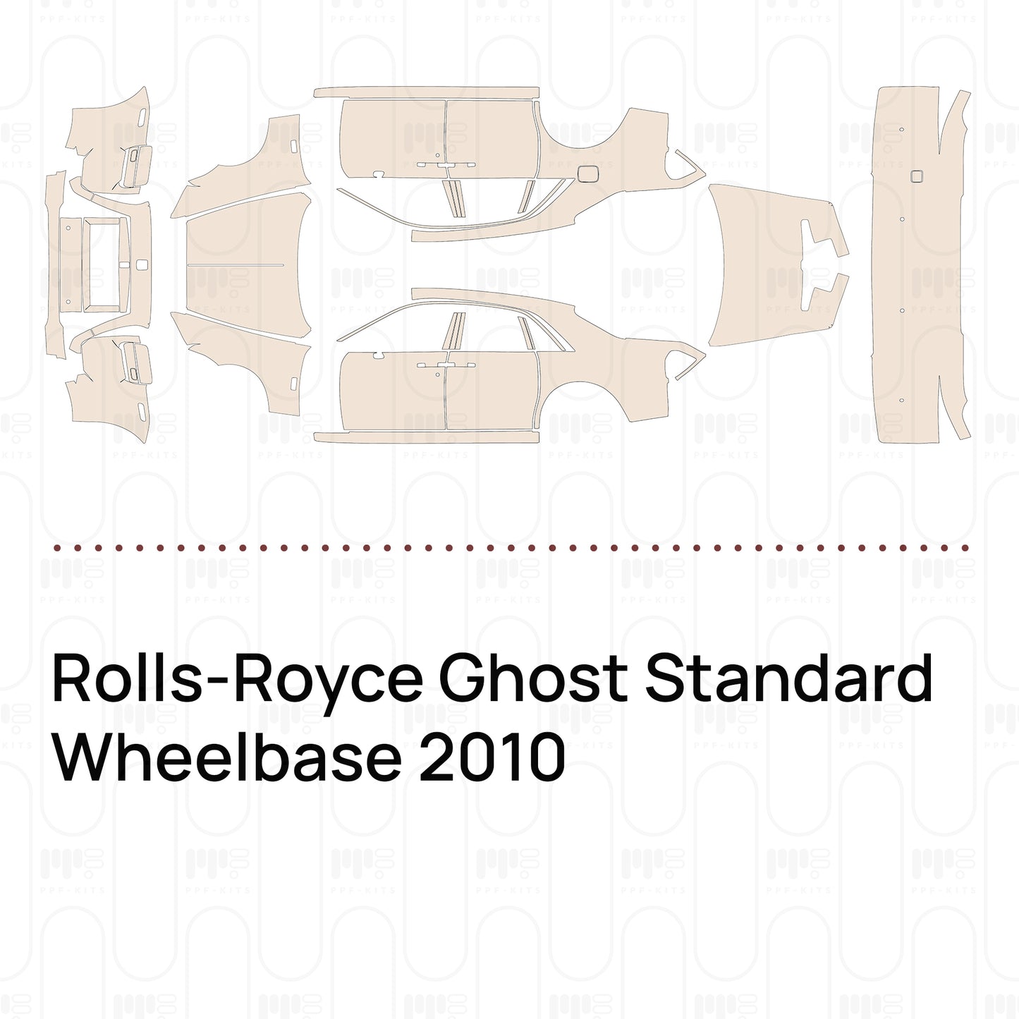 Pre-Cut PPF Rolls-Royce Ghost Standard Wheelbase 2010