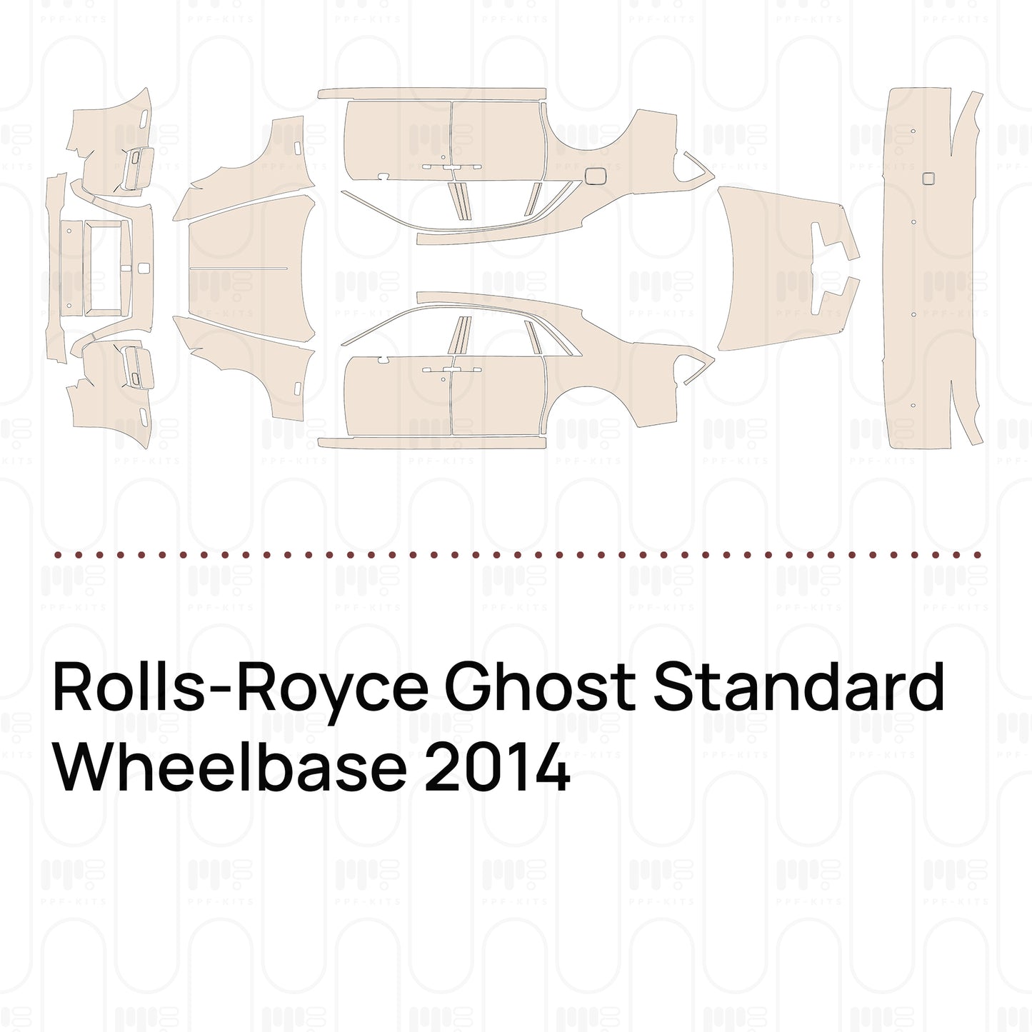 Pre-Cut PPF Rolls-Royce Ghost Standard Wheelbase 2014