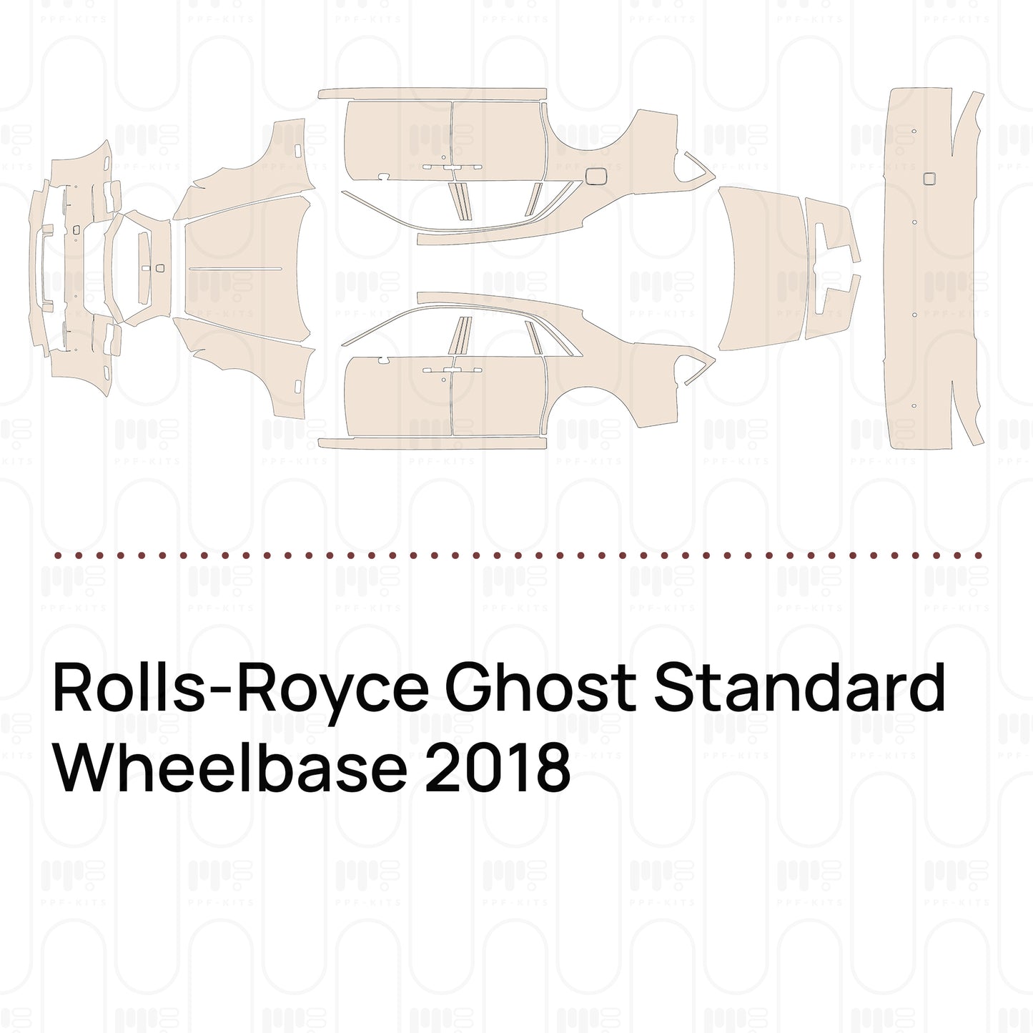 Pre-Cut PPF Rolls-Royce Ghost Standard Wheelbase 2018