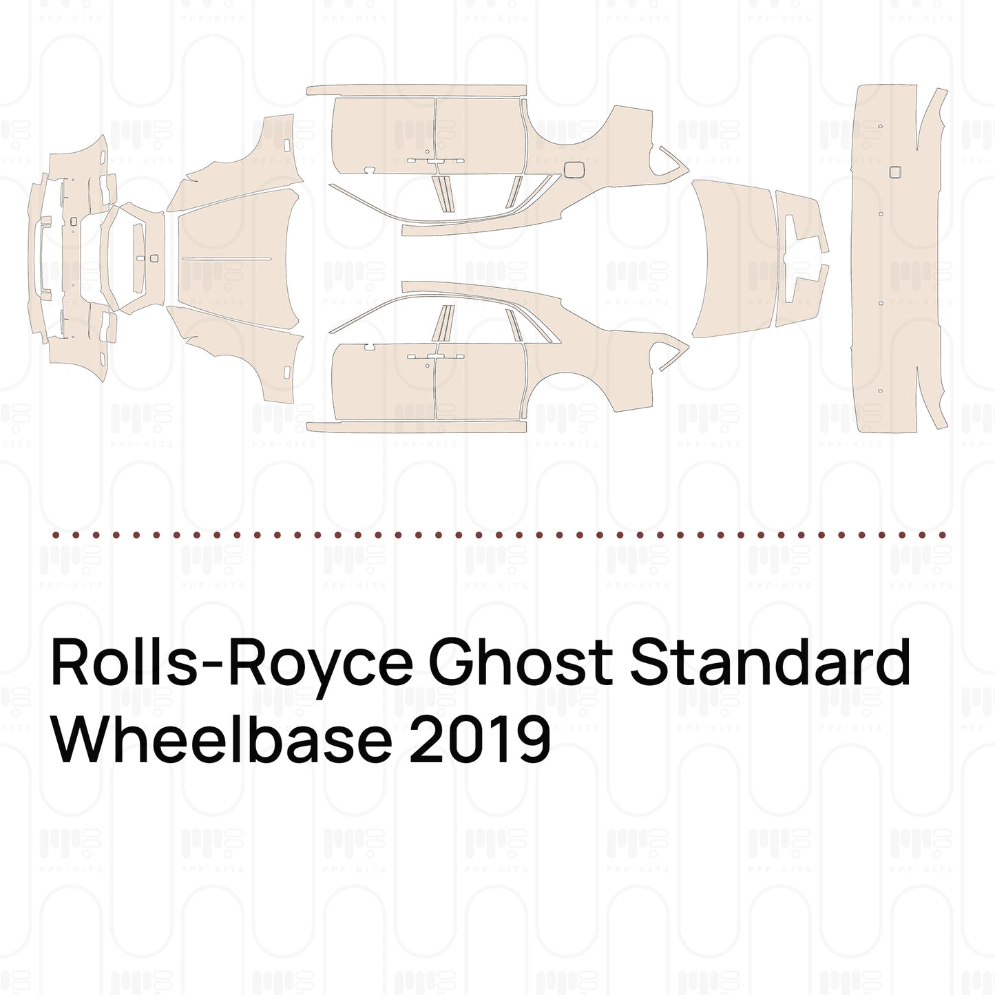Pre-Cut PPF Rolls-Royce Ghost Standard Wheelbase 2019