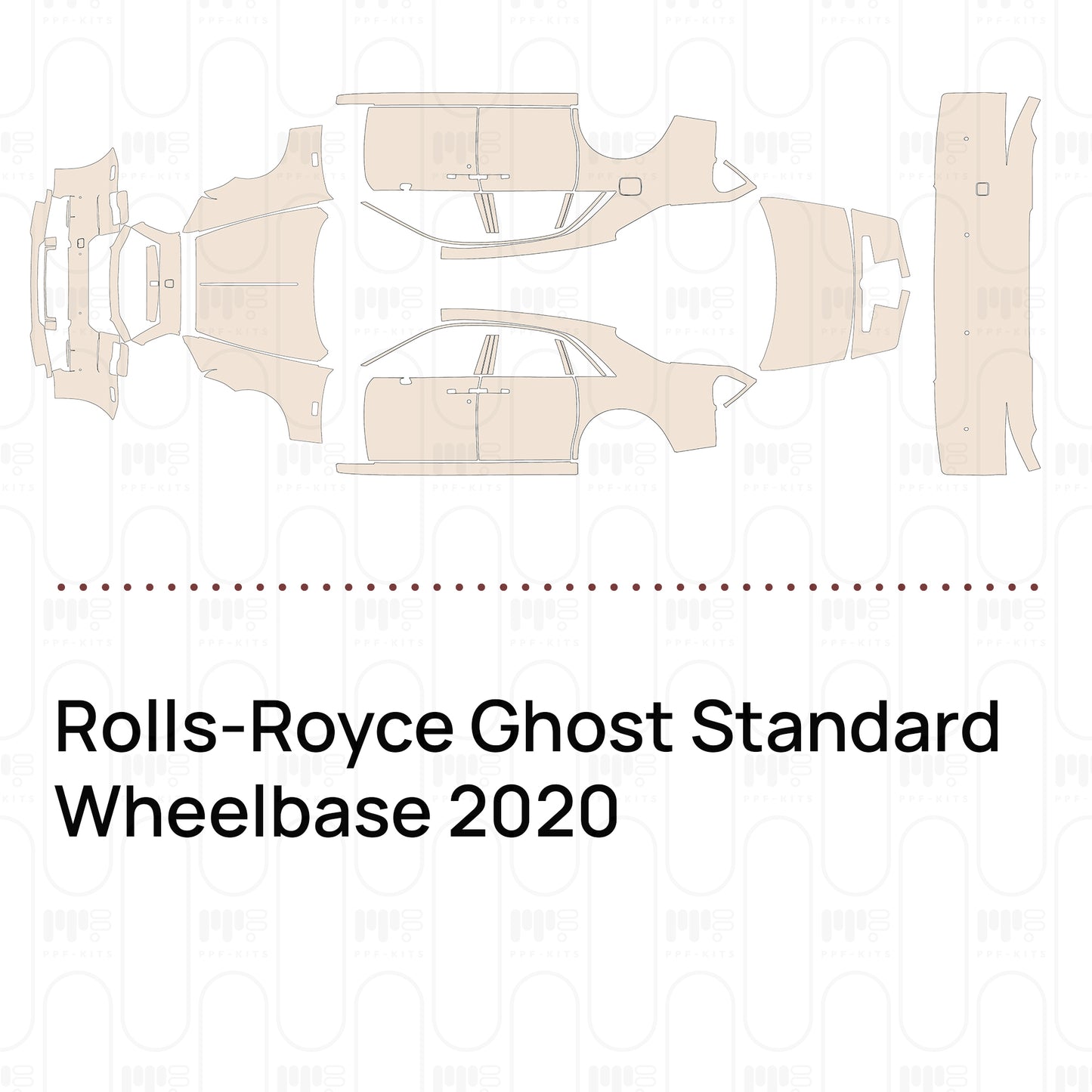 Pre-Cut PPF Rolls-Royce Ghost Standard Wheelbase 2020