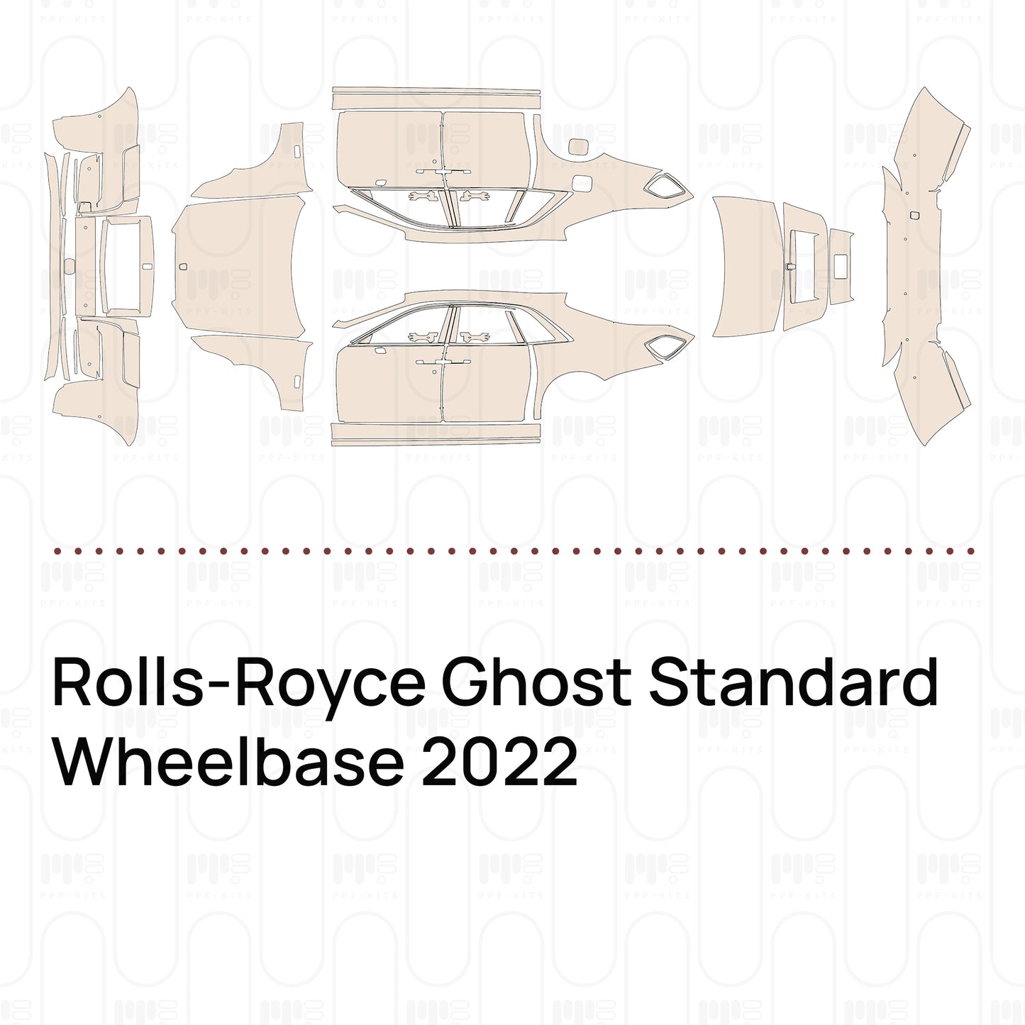 Pre-Cut PPF Rolls-Royce Ghost Standard Wheelbase 2022