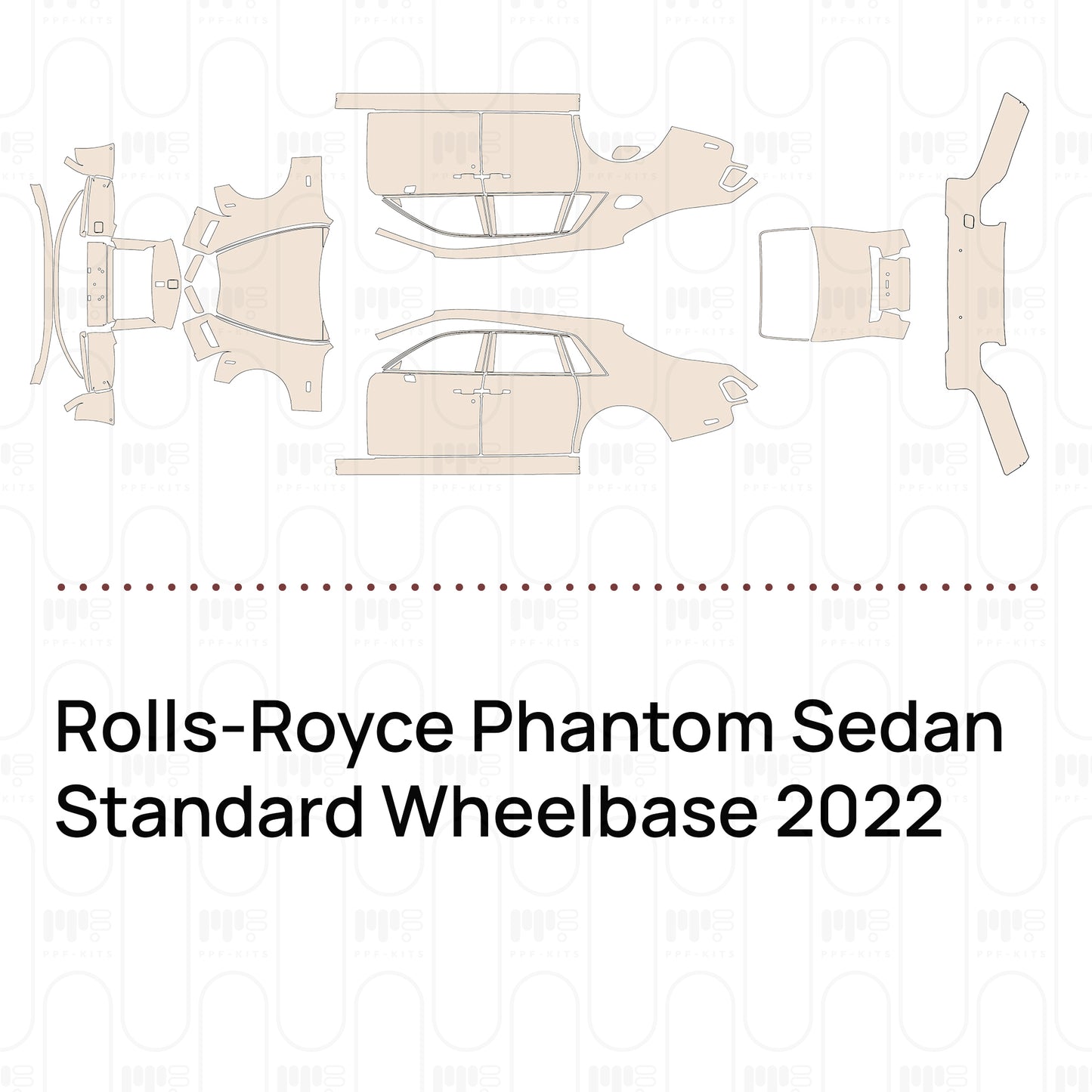 Pre-Cut PPF Rolls-Royce Phantom Sedan Standard Wheelbase 2022