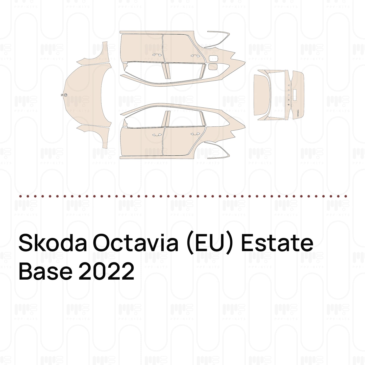 Pre-Cut PPF Skoda Octavia (EU) Estate Base 2022
