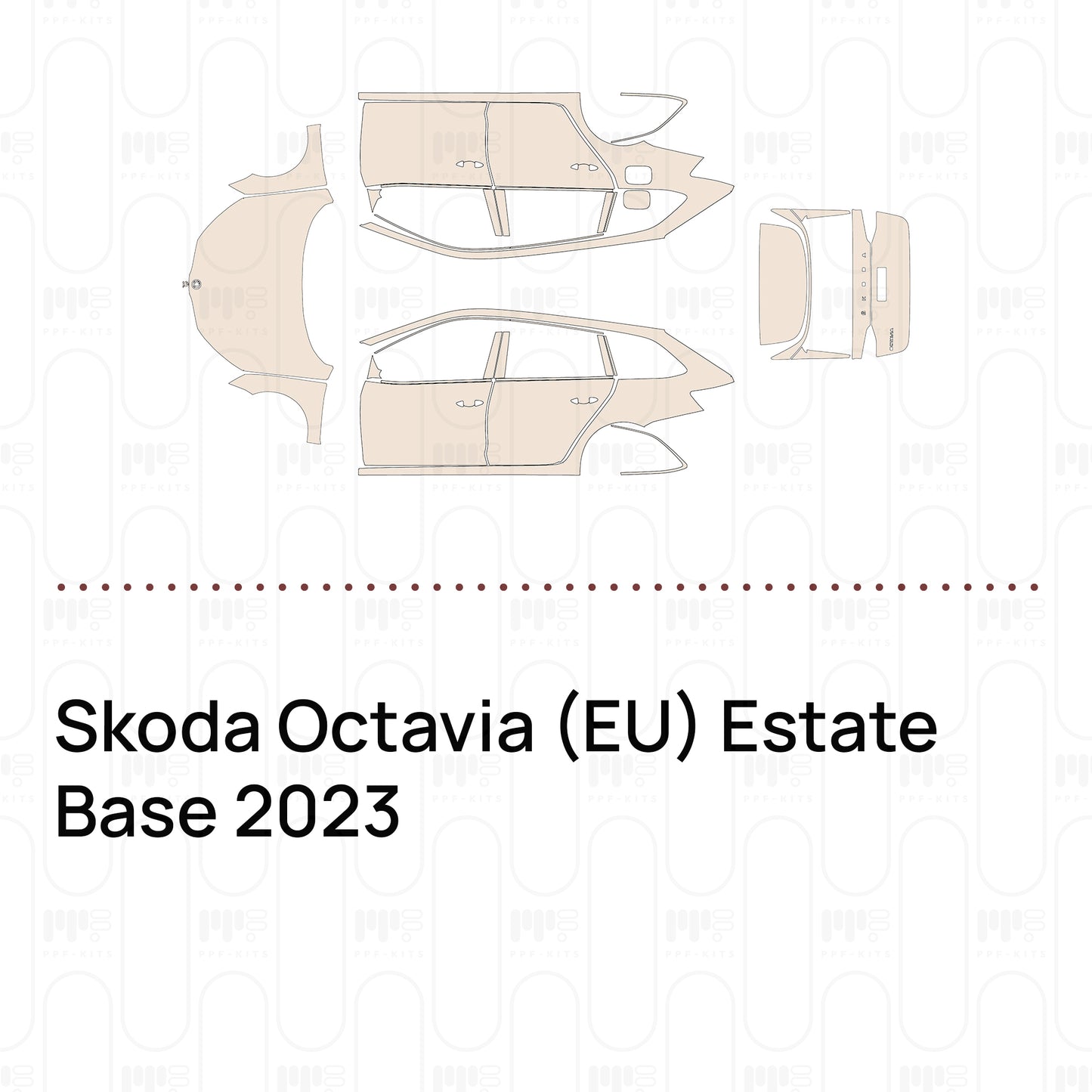 Pre-Cut PPF Skoda Octavia (EU) Estate Base 2023