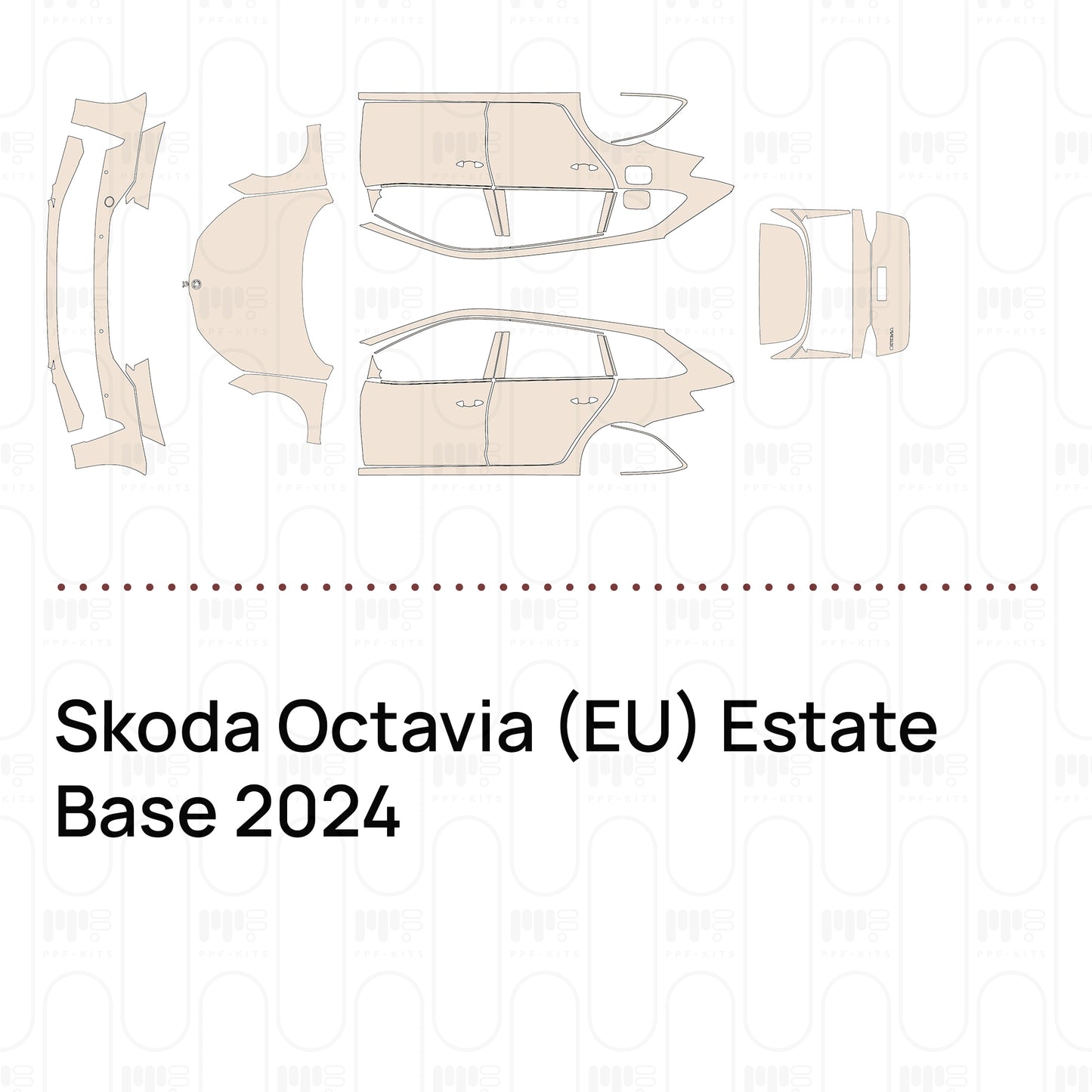 Pre-Cut PPF Skoda Octavia (EU) Estate Base 2024