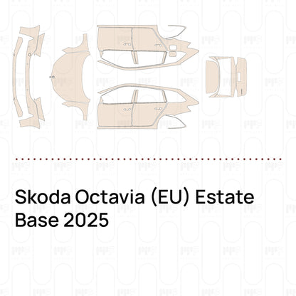 Pre-Cut PPF Skoda Octavia (EU) Estate Base 2025