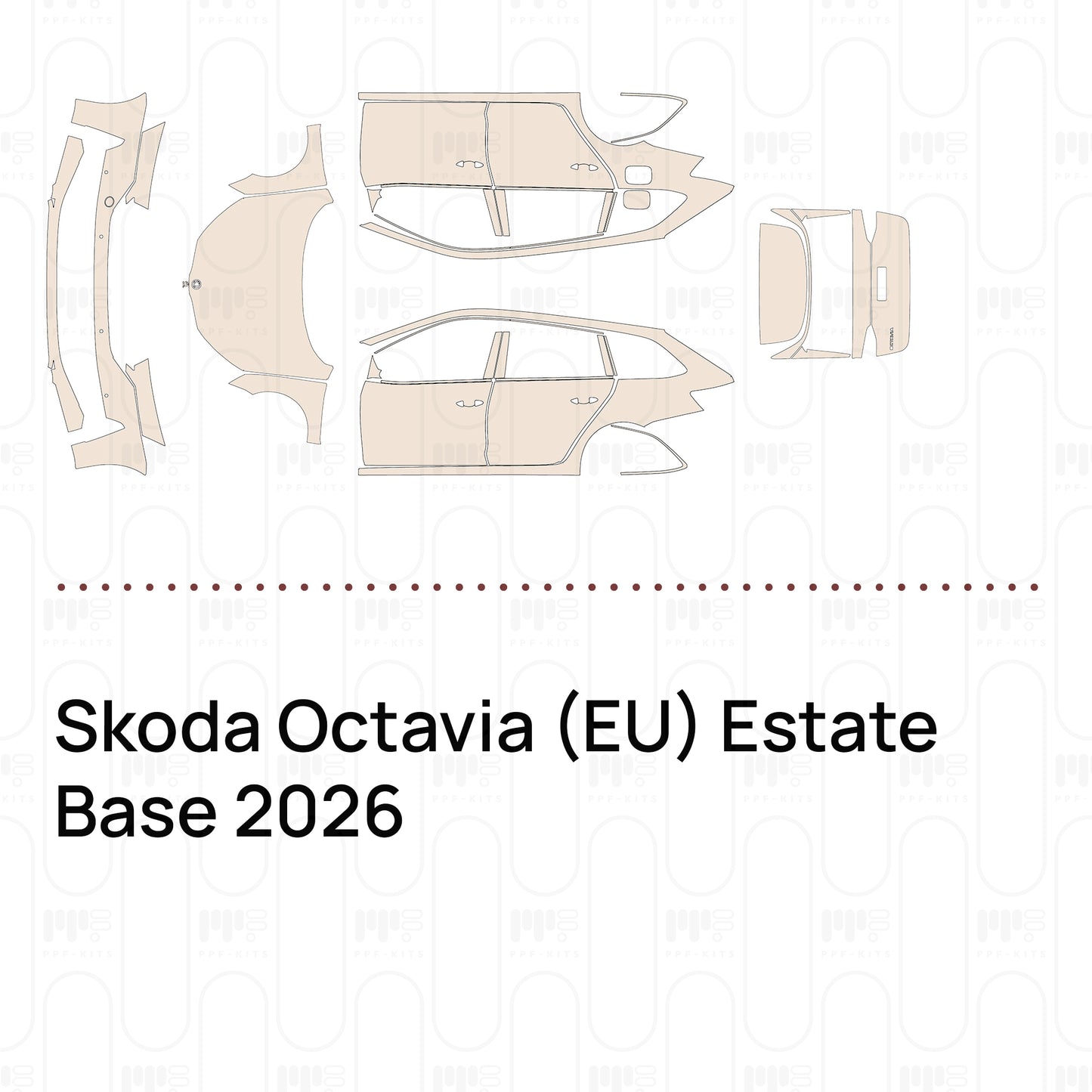 Pre-Cut PPF Skoda Octavia (EU) Estate Base 2026