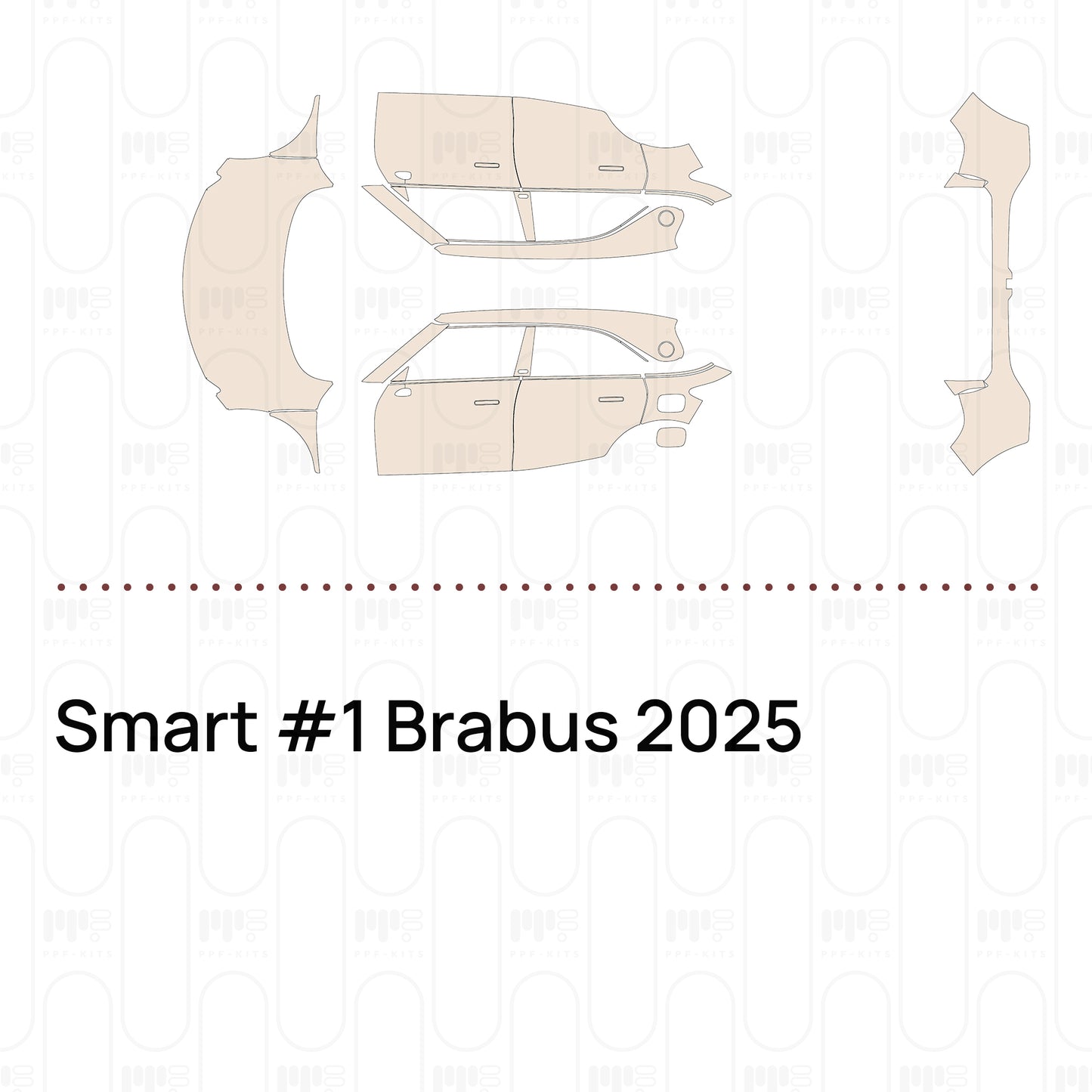 Pre-Cut PPF Smart #1 Brabus 2025