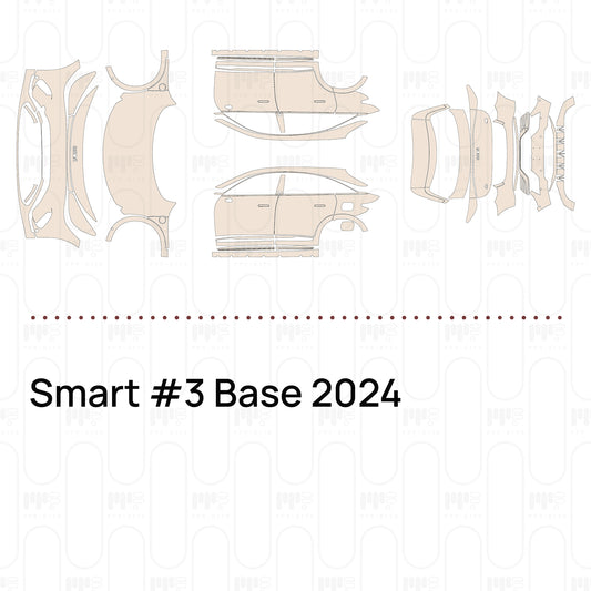 Pre-Cut PPF Smart #3 Base 2024
