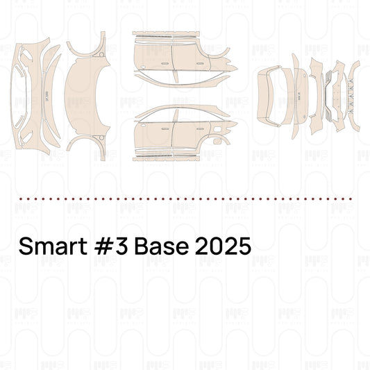 Pre-Cut PPF Smart #3 Base 2025