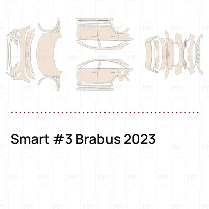 Pre-Cut PPF Smart #3 Brabus 2023