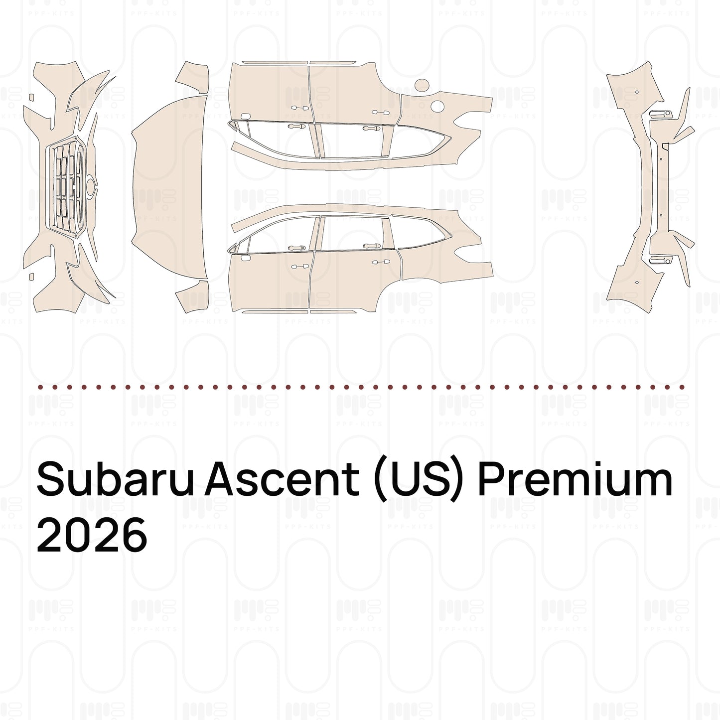 Pre-Cut PPF Subaru Ascent (US) Premium 2026