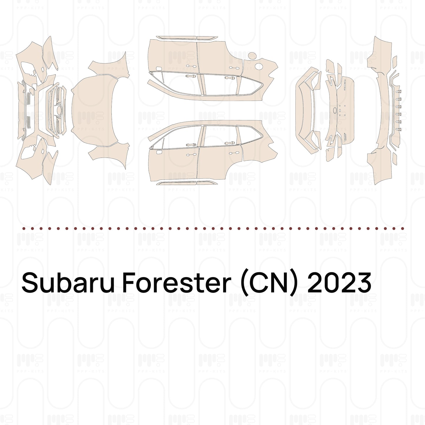 Pre-Cut PPF Subaru Forester (CN) 2023