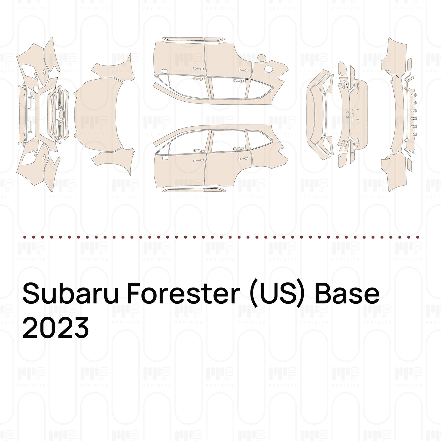 Pre-Cut PPF Subaru Forester (US) Base 2023