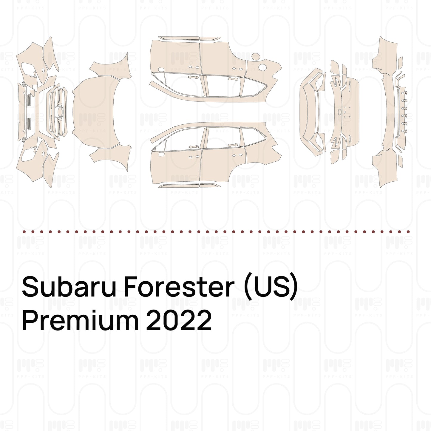Pre-Cut PPF Subaru Forester (US) Premium 2022