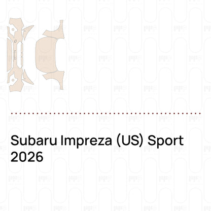 Pre-Cut PPF Subaru Impreza (US) Sport 2026