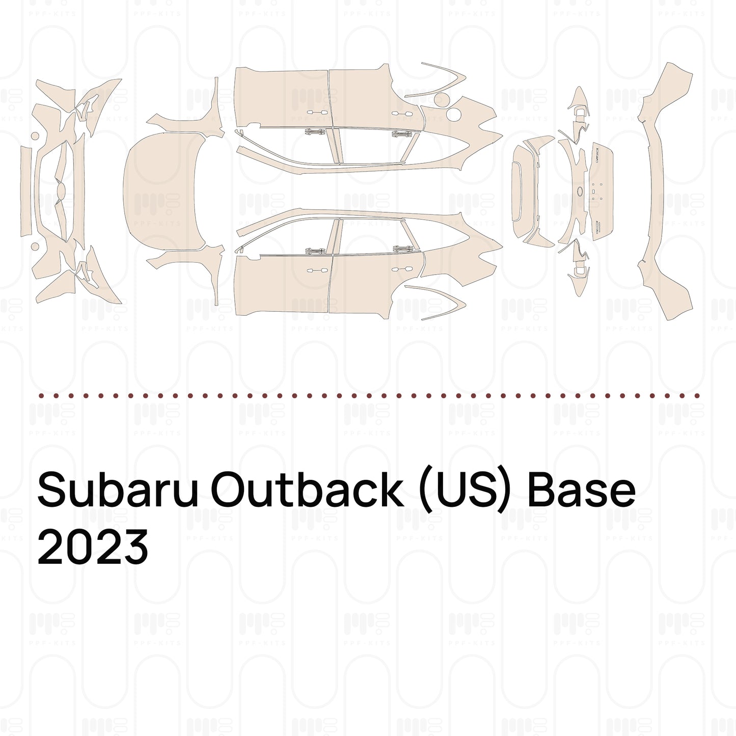 Pre-Cut PPF Subaru Outback (US) Base 2023