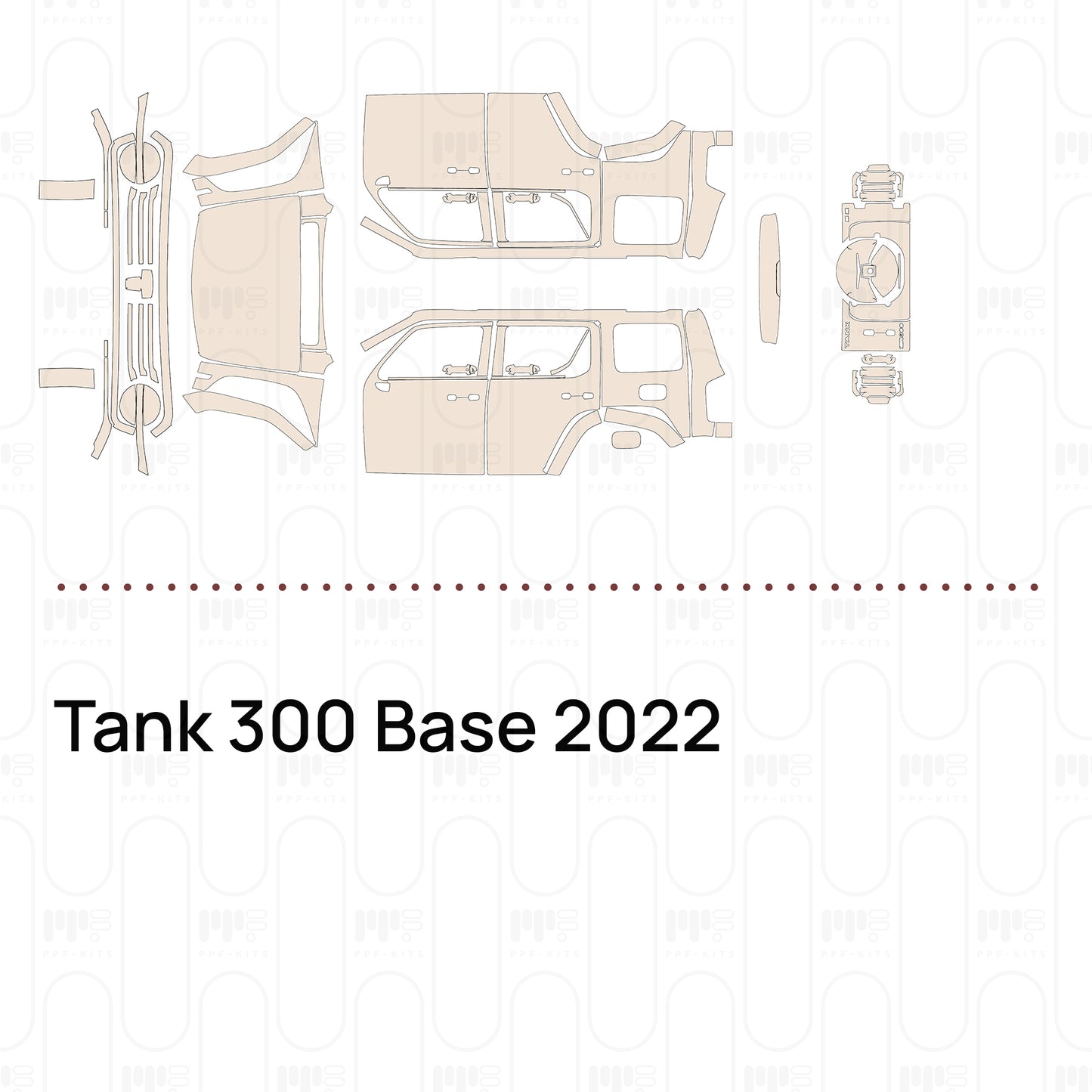Pre-Cut PPF Tank 300 Base 2022