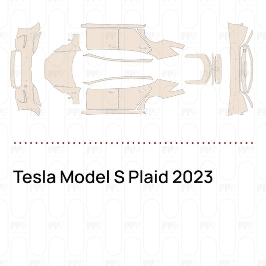 Pre-Cut PPF Tesla Model S Plaid 2023