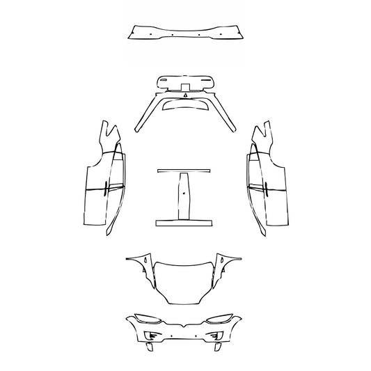 Pre-Cut PPF Tesla Model X Base 2016 - PPF-Kits